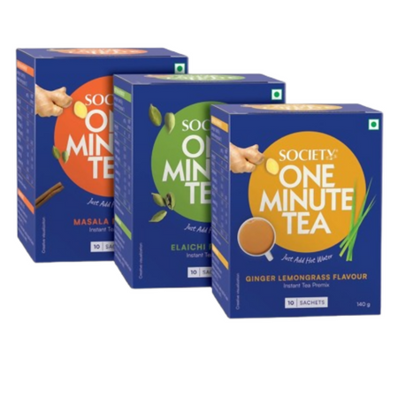 Society OMT Masala&OMT Elaichi&OMT Ginger Lemongrass Flavour Tea Premix Combo