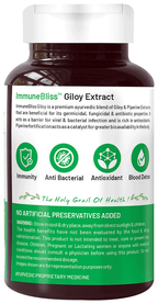 Bliss Welness Immune Health Giloy Biopiperine Veg Tablet