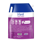 Vivel Fragrant Body Wash Lavender & Almond Oil Shower Gel Supersaver XL Refill Pouch