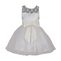 Asmaani Baby Girl Half White Color Satin Knee Length Frock (AS-DRESS-22026)
