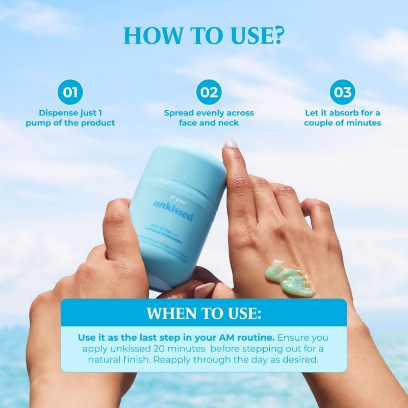 d'you Unkissed Serum Sunscreen SPF 50 & PA++++ - Distacart