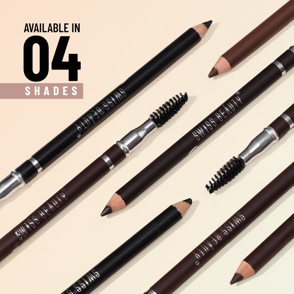 Swiss Beauty Brow Definer Pencil - 02 Coco Brown - Distacart