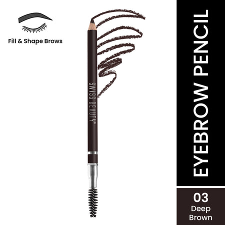 Swiss Beauty Brow Definer Pencil - 03 Deep Brown