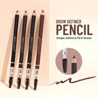Swiss Beauty Brow Definer Pencil - 03 Deep Brown - Distacart