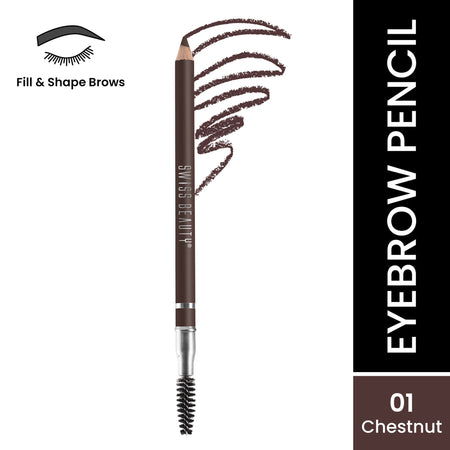 Swiss Beauty Brow Definer Pencil - 01 Chestnut