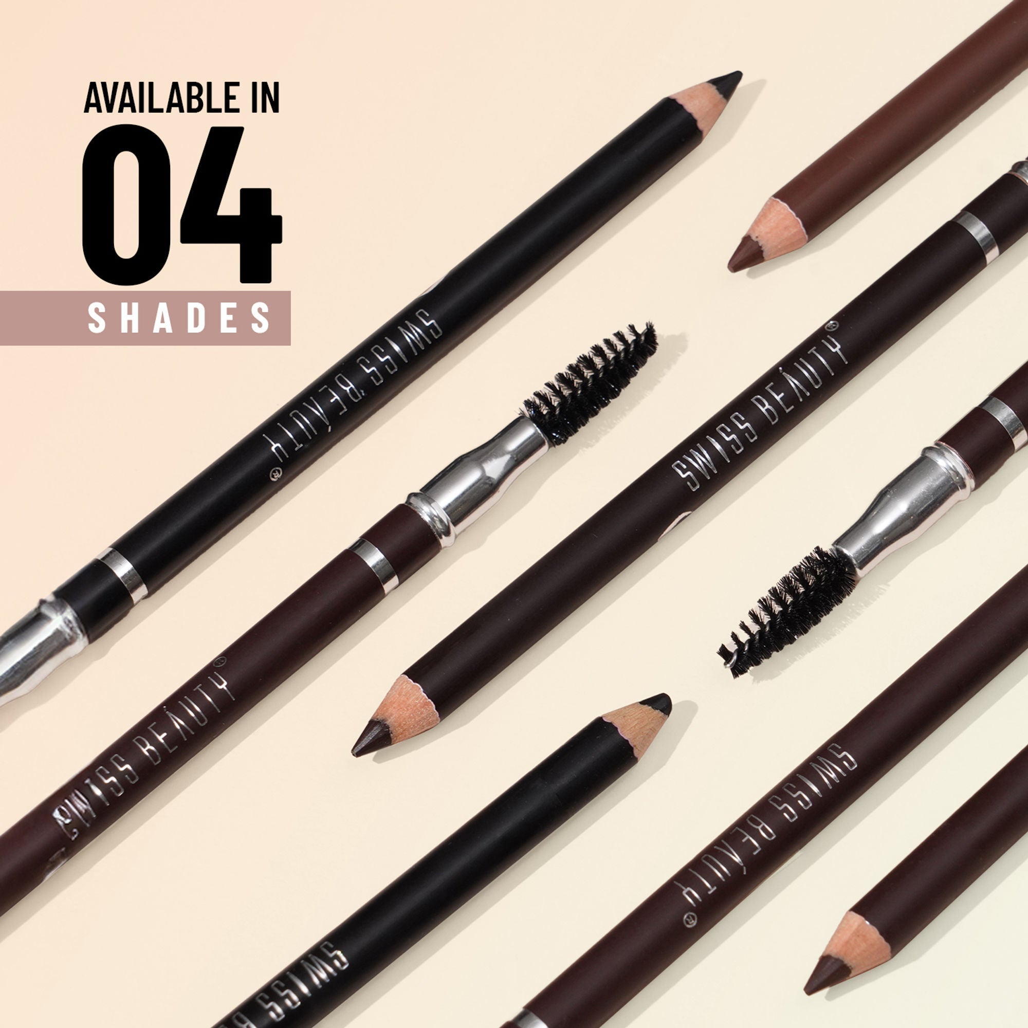 Swiss Beauty Brow Definer Pencil - 01 Chestnut - Distacart