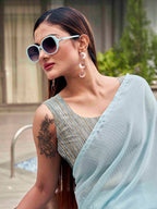 Tikhi Imli Woven Design Satin Ready to Wear Saree - Distacart