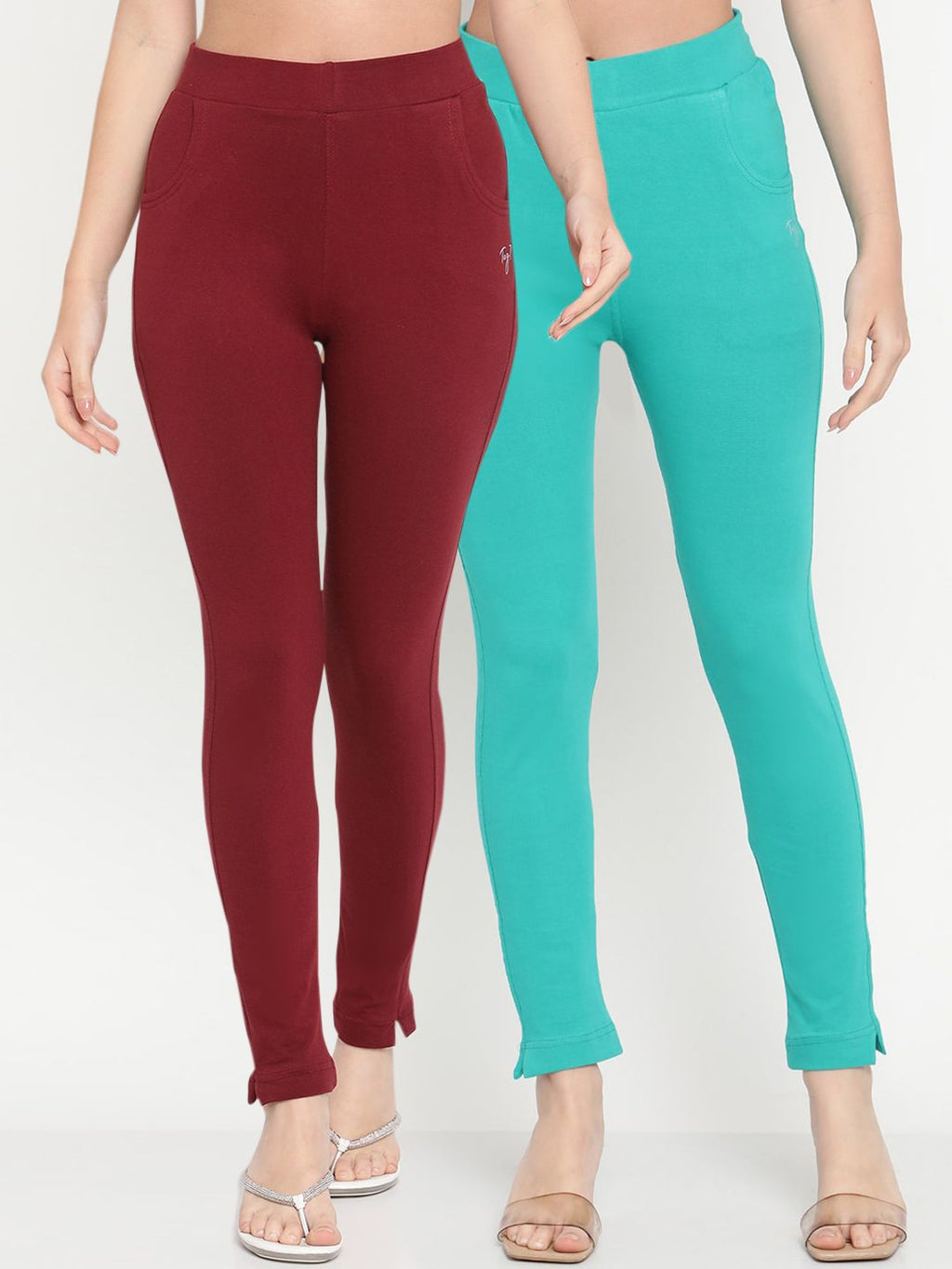 TAG 7 Women Pack Of 2 Ankle Length Leggings