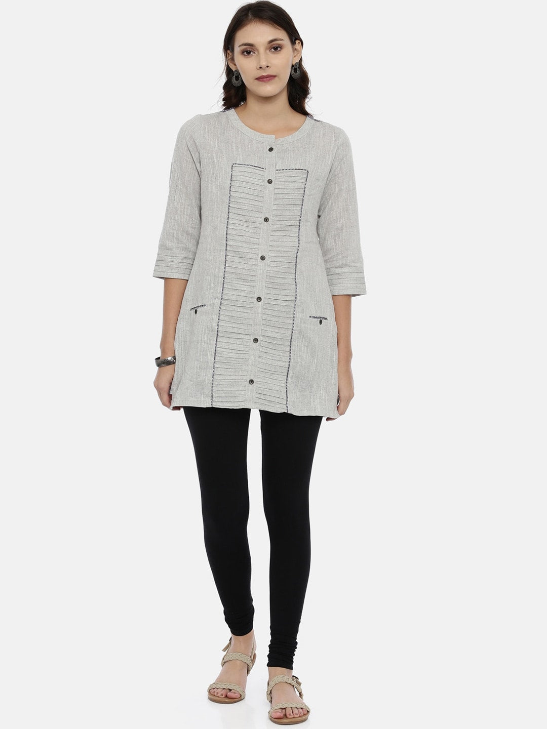Souchii Black Solid Slim-Fit Churidar-Length Leggings - Distacart