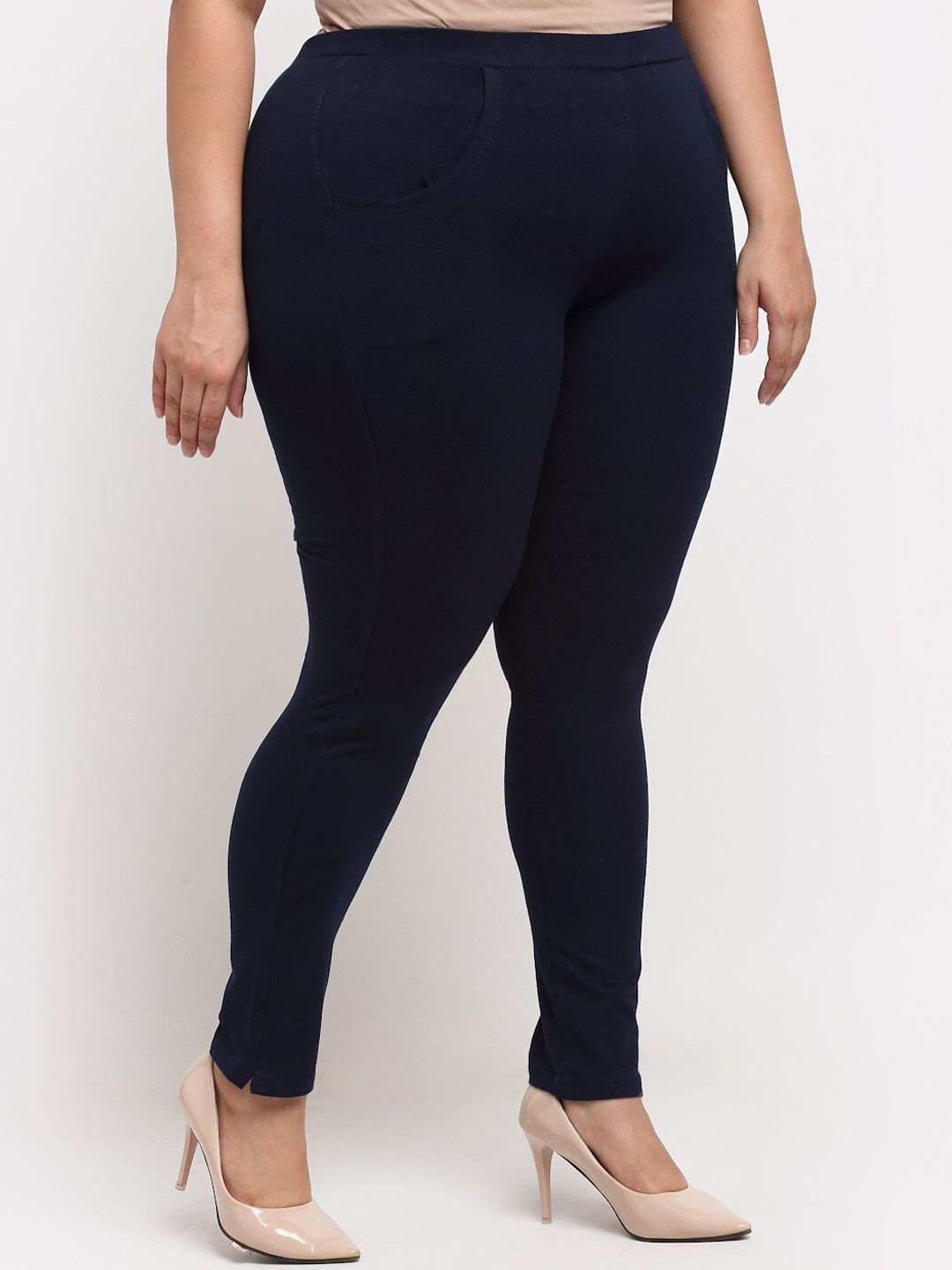 TAG 7 Women Plus Size Cotton Ankle Length Leggings