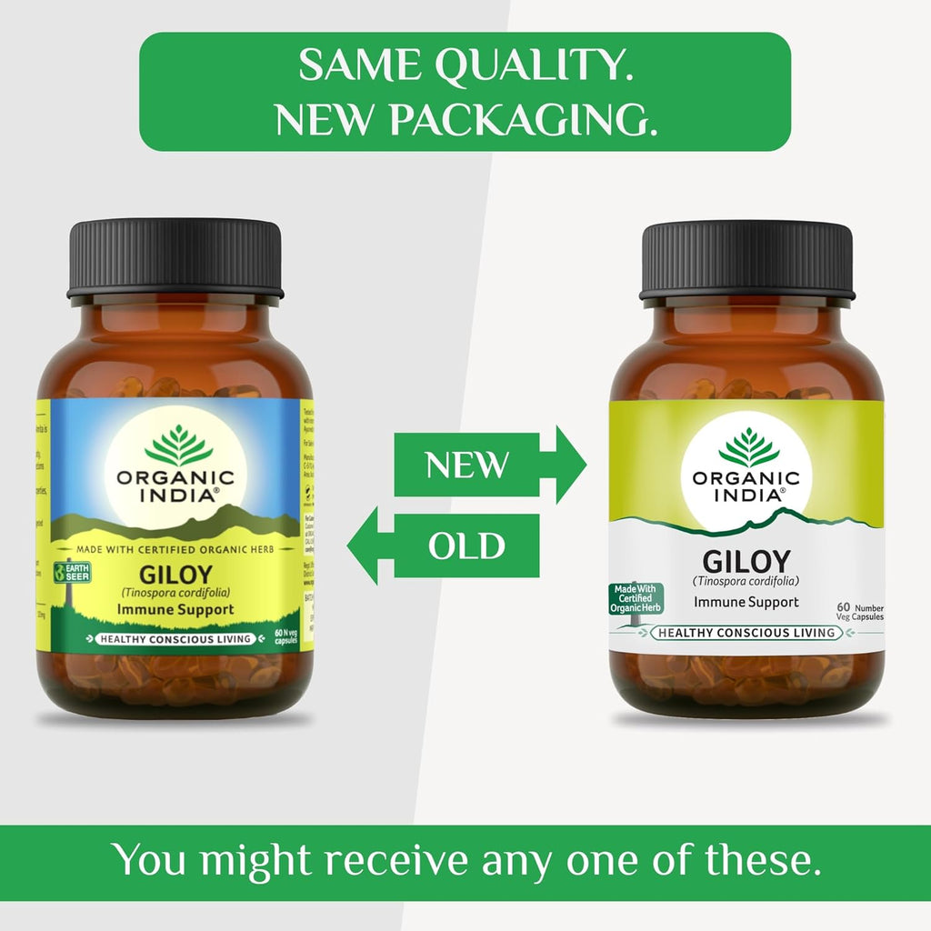 Organic India Giloy Capsules - Distacart