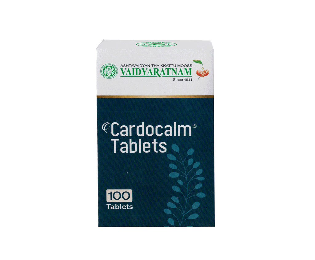 Vaidyaratnam Cardocalm Tablets - Distacart