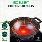 The Indus Valley Super Smooth Cast Iron Set: Kadai+ Tawa+ Frypan, Kitchen set for Home, Nonstick, 100% Pure, Toxin-free, Tadka Pan