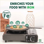 The Indus Valley CASTrong Cast Iron Cookware Set: Tawa+ Kadai (Wok model), Kitchen Set for Home, Pre-seasoned, 100% Pure, Toxin-free, Tadka Pan
