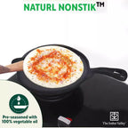 The Indus Valley Super Smooth Cast Iron Set: Kadai+ Tawa+ Frypan, Kitchen set for Home, Nonstick, 100% Pure, Toxin-free, Tadka Pan
