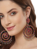 Shining Diva Multicoloured Oxidised Contemporary Drop Earrings - Distacart