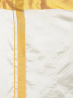 Sethukrishna Men Cream-Coloured Solid Dhoti - Distacart