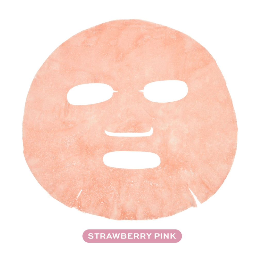 Makeup Revolution Bubble Tea Strawberry Milk Bubble Sheet Mask - Strawberry Pink - Distacart