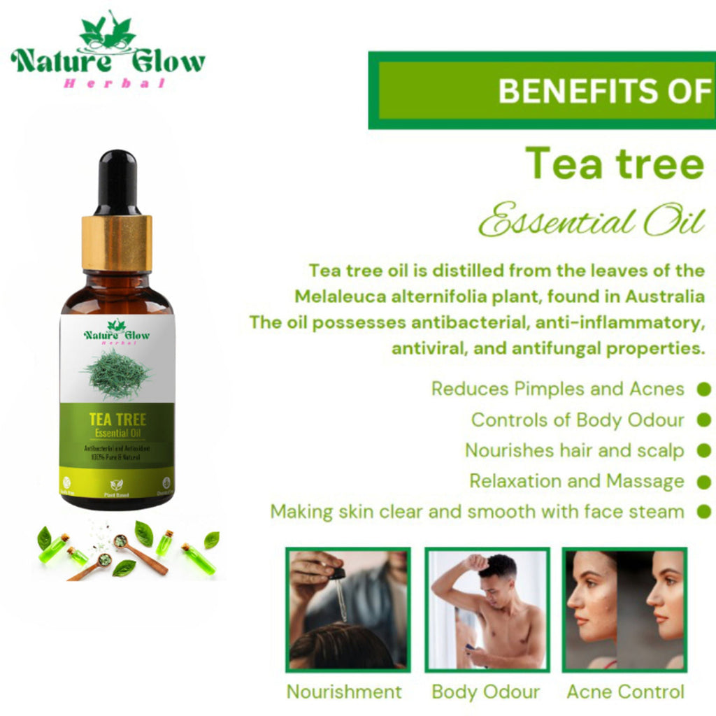 Nature Glow Herbal Nature Tea Tree & Eucalyptus Essential Oil