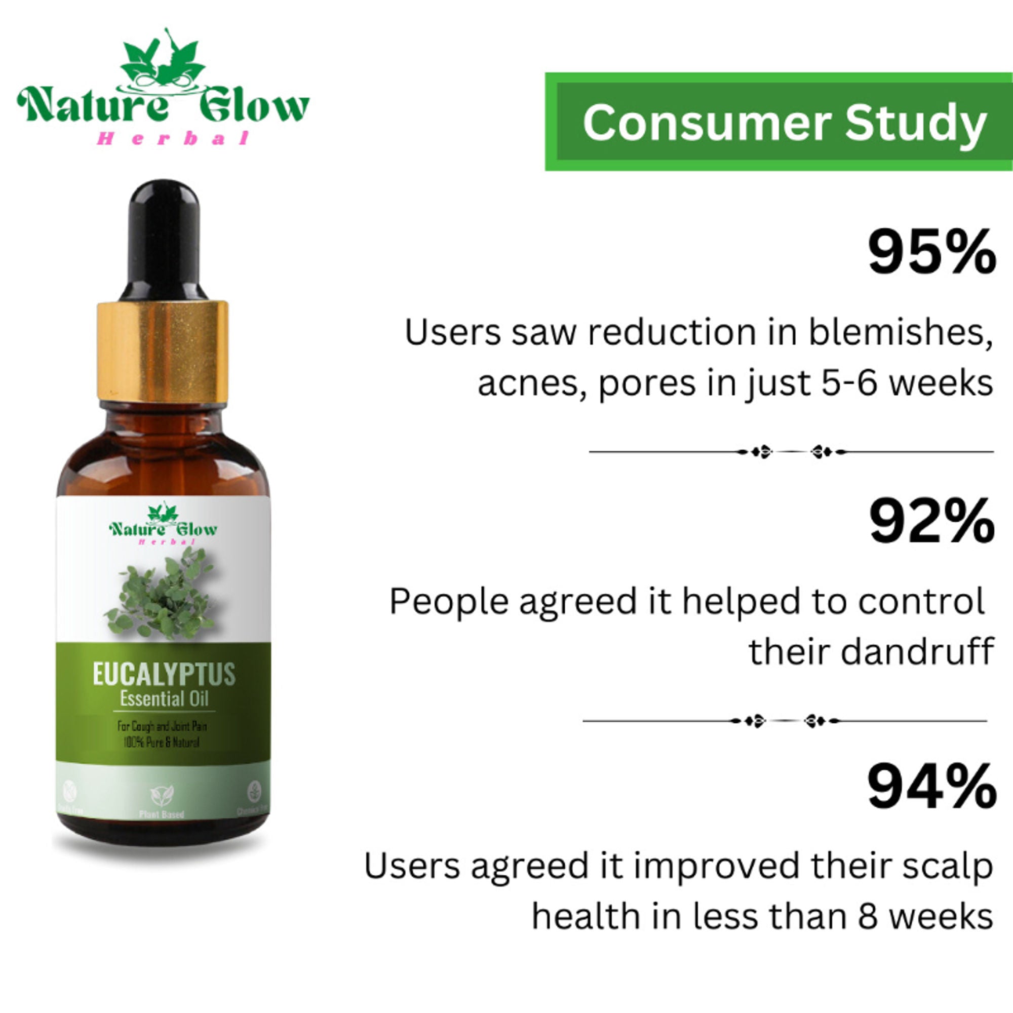 Nature Glow Herbal Nature Tea Tree & Eucalyptus Essential Oil