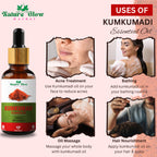 Nature Glow Herbal Kumkumadi & Basil Essential Oil Combo