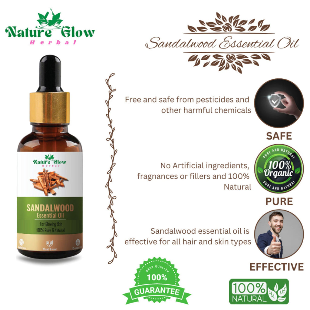 Nature Glow Herbal Sandalwood & Termaric Aromatherapy Oil Combo