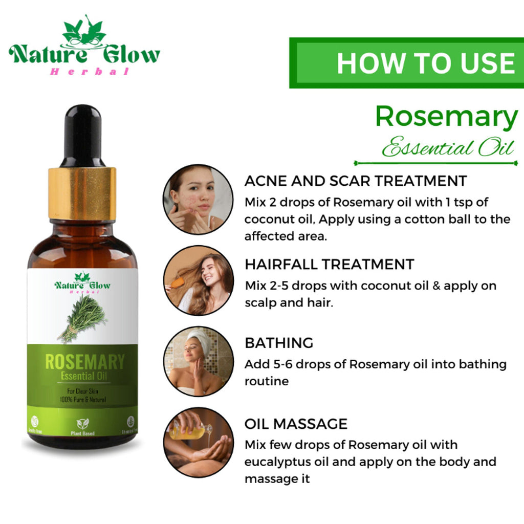 Nature Glow Herbal Rosemary & Basil Essential Oil