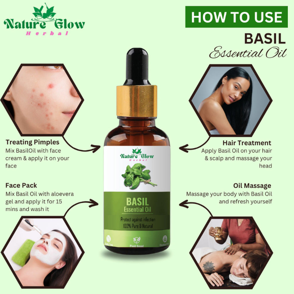 Nature Glow Herbal Rosemary & Basil Essential Oil