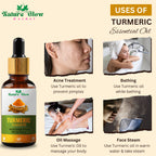 Nature Glow Herbal Kumkumadi & Turmeric Essential Oil Combo