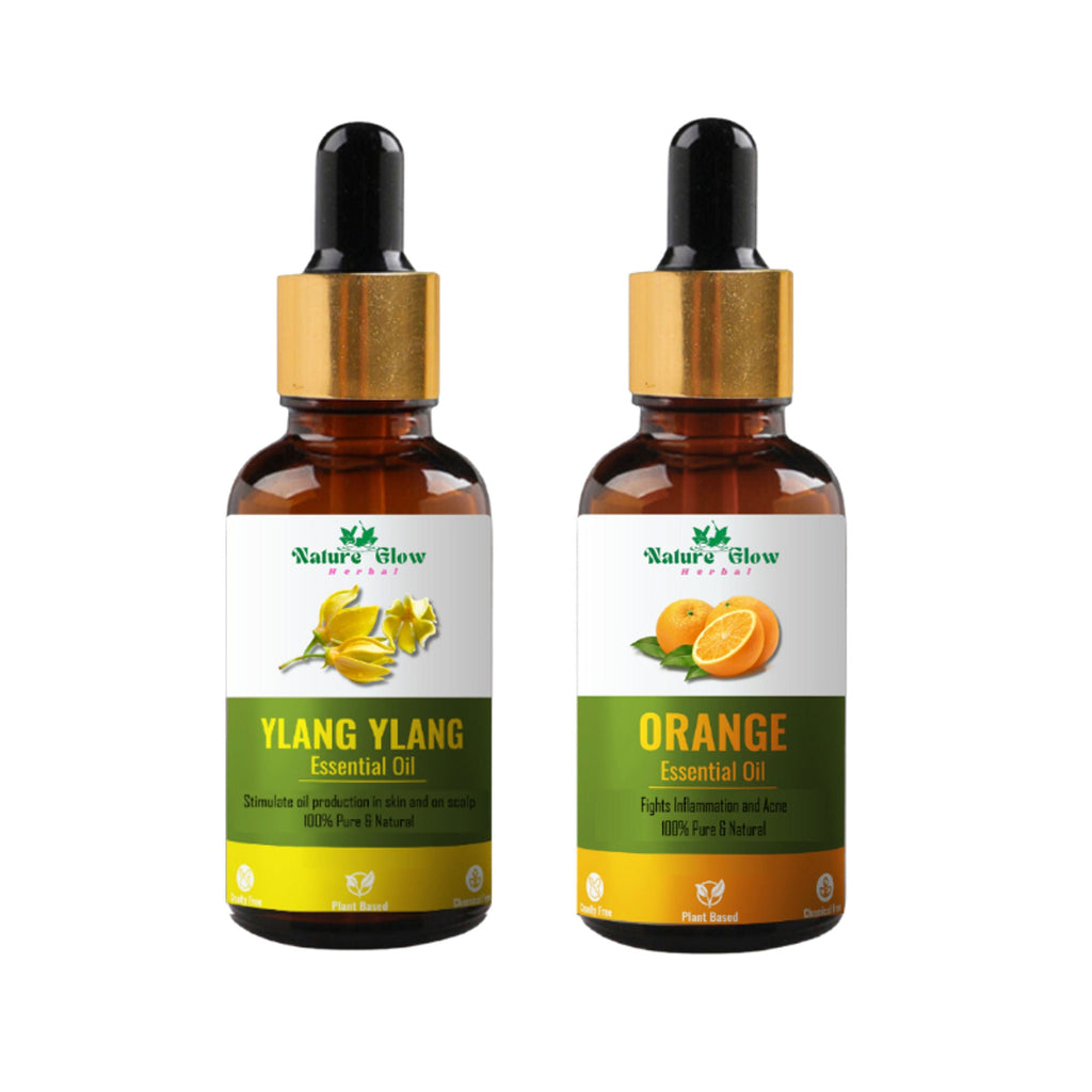 Nature Glow Herbal Ylang Ylang & Orange Essential Oil Combo