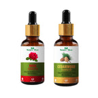 Nature Glow Herbal Rose & Cedarwood Essential Oil Combo