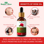 Nature Glow Herbal Rose & Cedarwood Essential Oil Combo