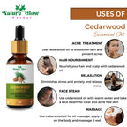 Nature Glow Herbal Rose & Cedarwood Essential Oil Combo