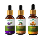 Nature Glow Herbal Lavender & Cedarwood & Turmeric Essential Oil Combo