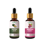 Nature Glow Herbal Finest And Freshest Avocado & Grapeseed Facial Oil Combo