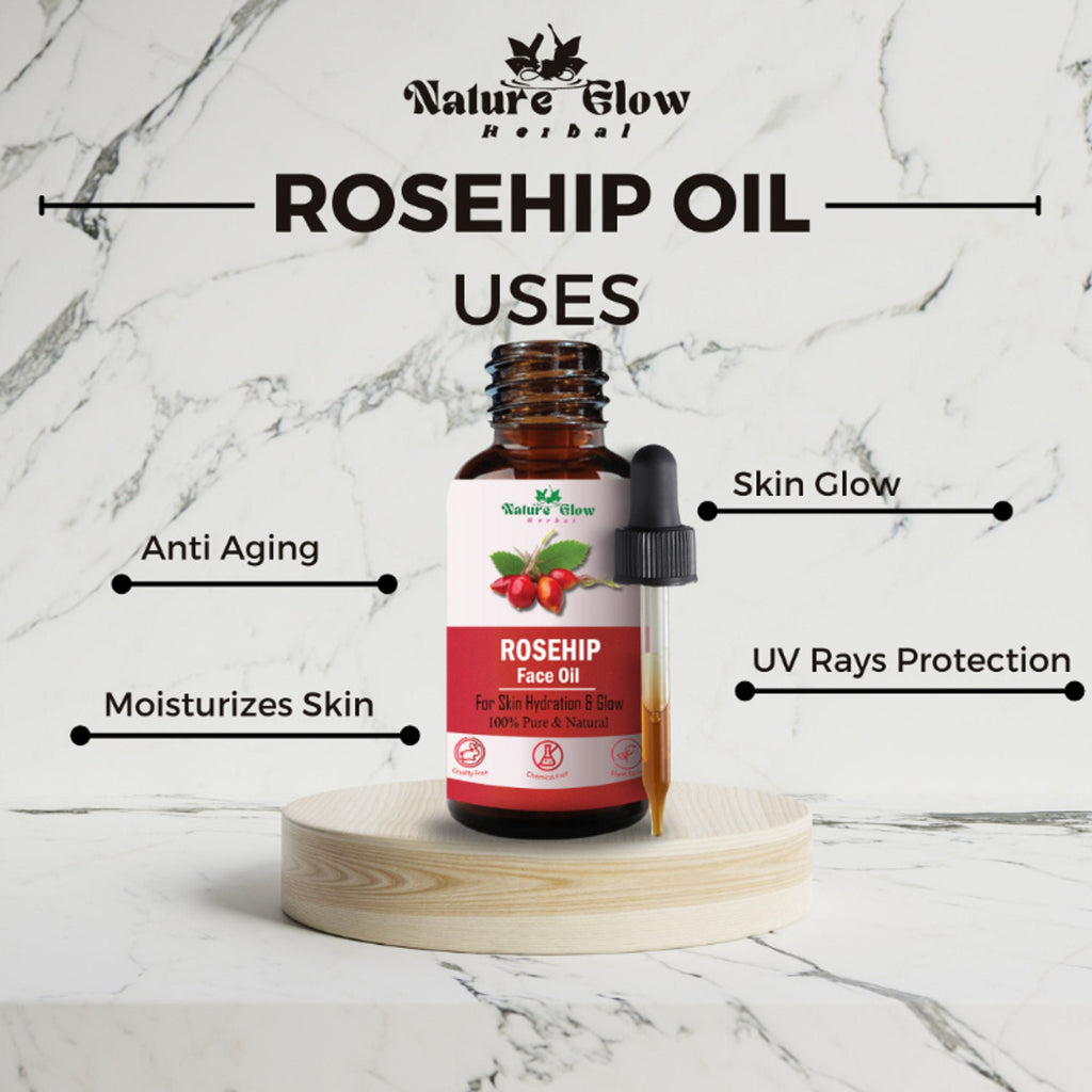 Nature Glow Herbal Apricoat & Rosehip Facial Oil Combo