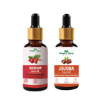 Nature Glow Herbal Rosehip & Jojoba Facial Oil Combo
