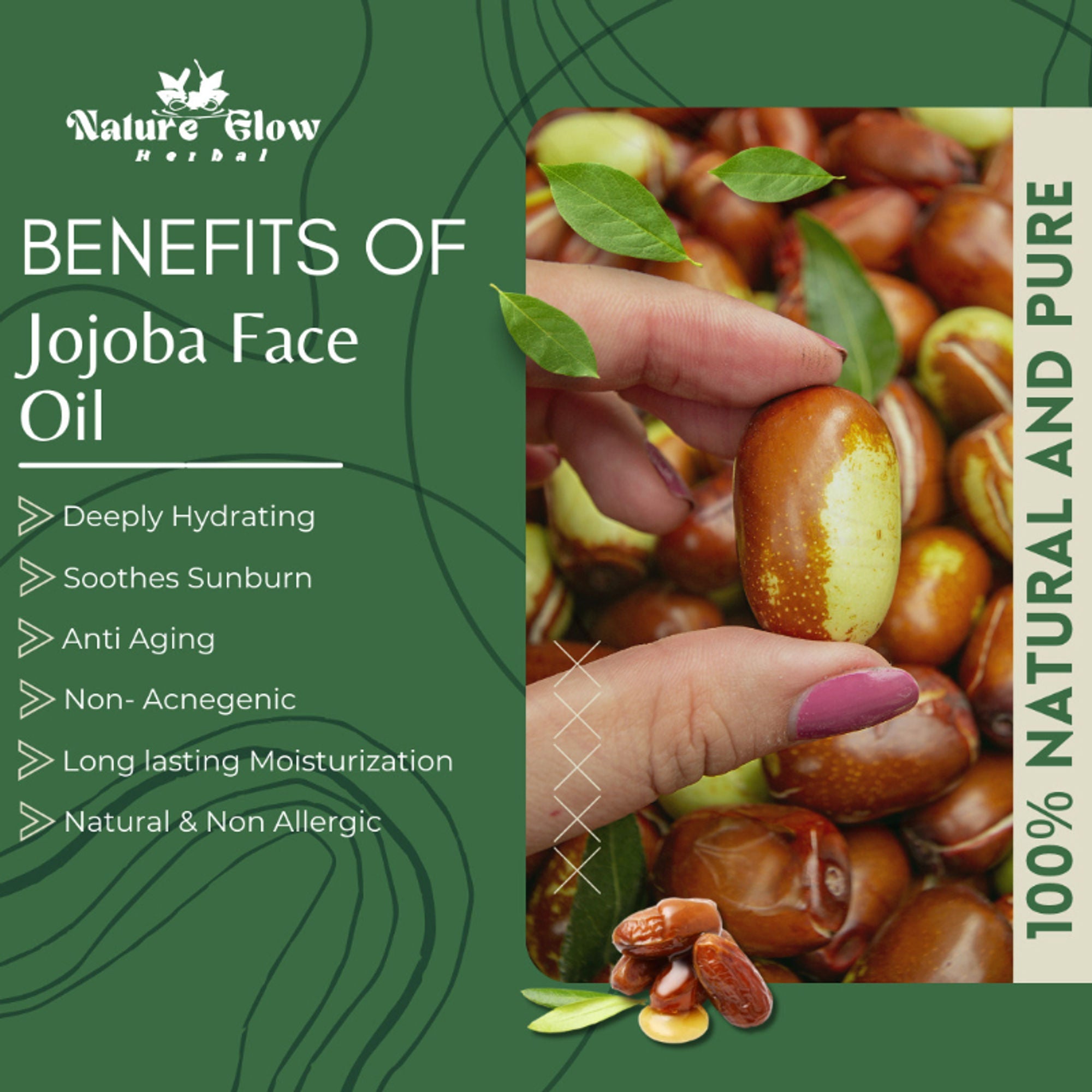 Nature Glow Herbal Rosehip & Jojoba Facial Oil Combo
