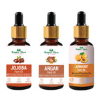 Nature Glow Herbal Jojoba, Argan & Apricot Facial Oil Combo