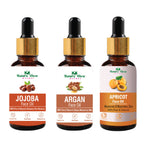 Nature Glow Herbal Jojoba, Argan & Apricot Facial Oil Combo