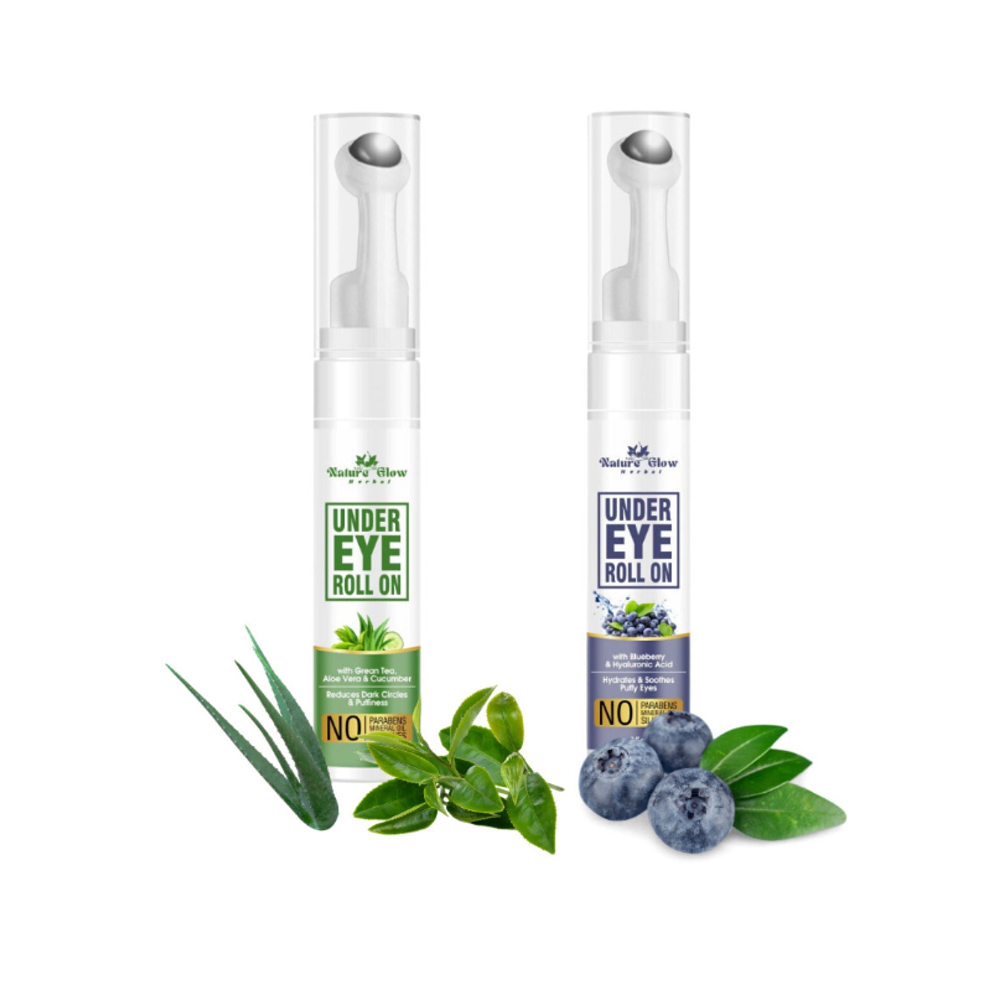 Nature Glow Herbal Under Eye Gel Roll Combo