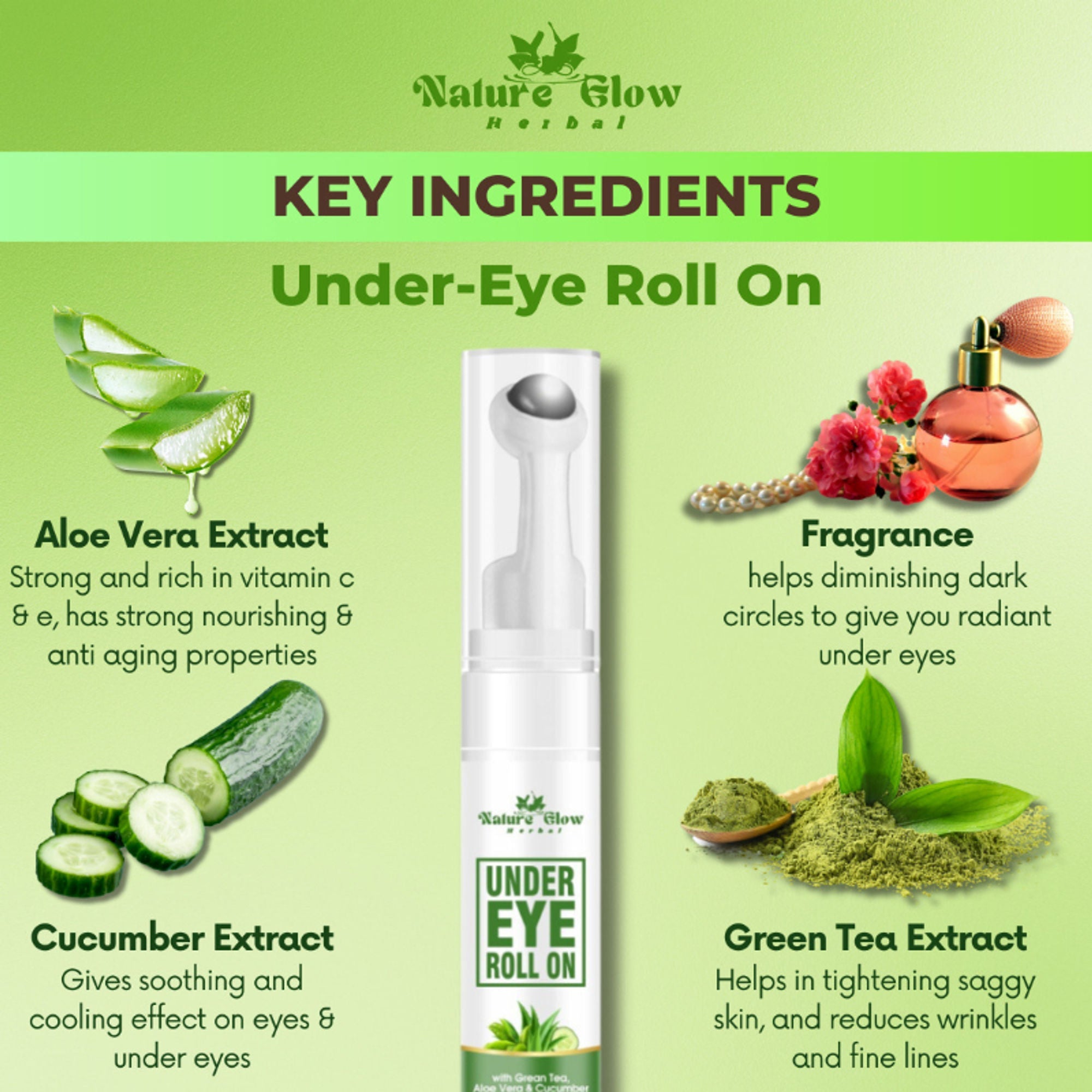 Nature Glow Herbal Under Eye Gel Combo