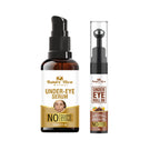 Nature Glow Herbal Under Eye Serum & Caffeine Roll Combo