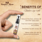 Nature Glow Herbal Under Eye Cream & Caffiene Roll On Combo