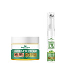 Nature Glow Herbal Under Eye Cream & Greentea Gel Roll On Combo