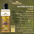 Nature Glow Herbal Neem & Castor Hair Oil Combo