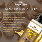 Nature Glow Herbal Neem & Castor Hair Oil Combo