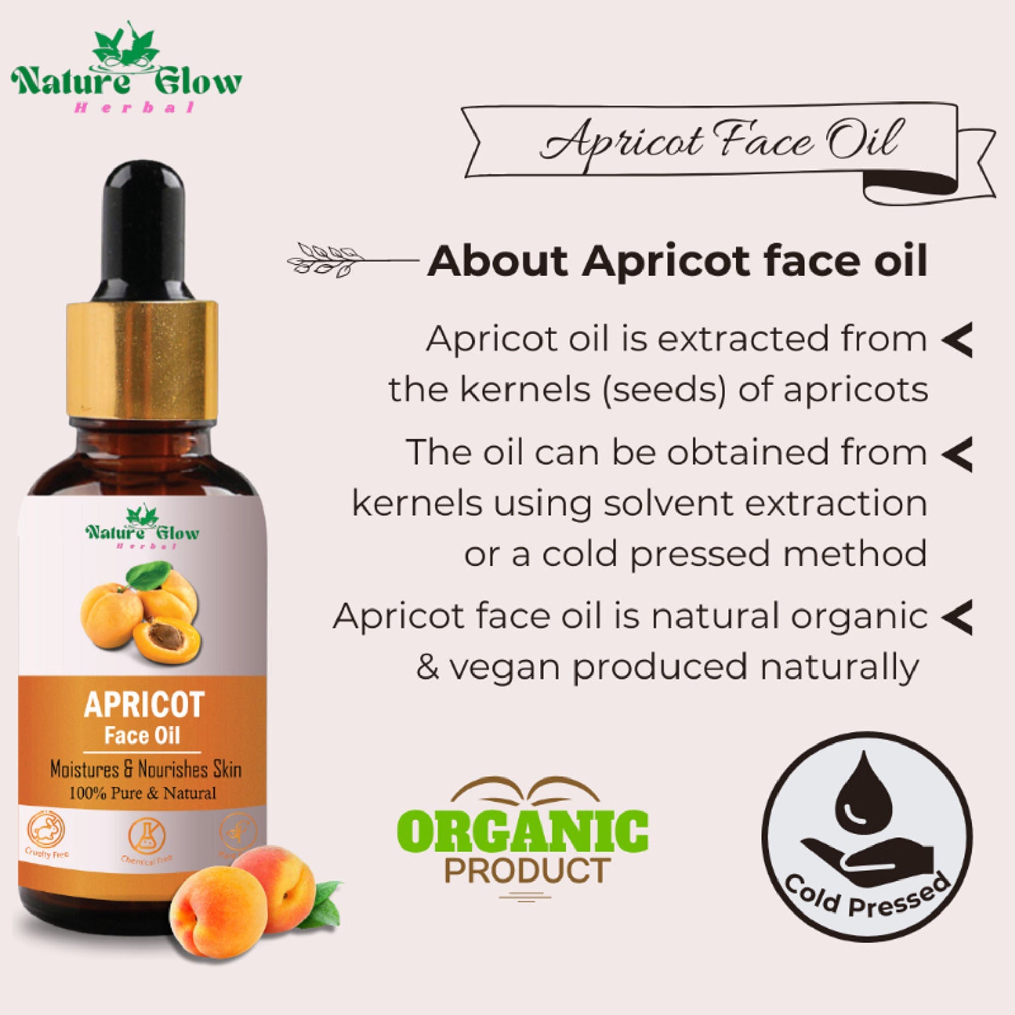 Nature Glow Herbal Apricoat Facial Oil