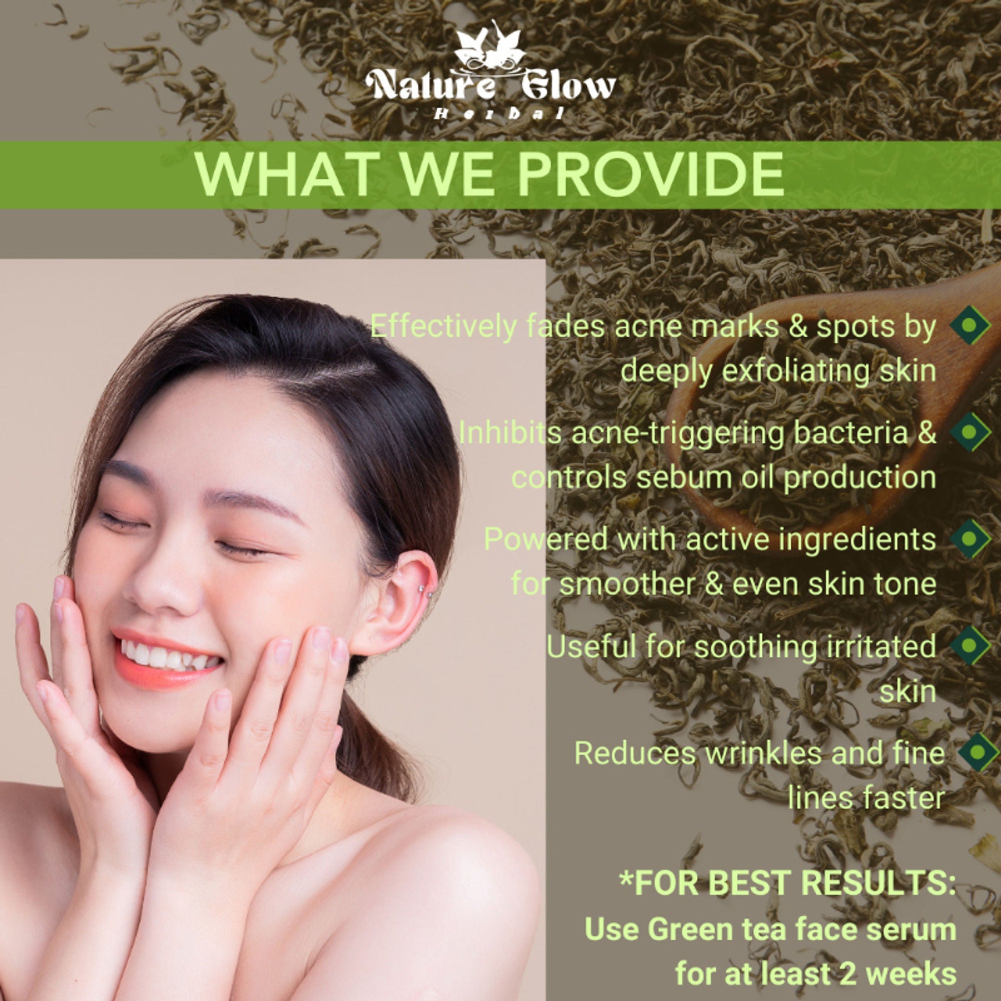 Nature Glow Herbal Green Tea Serum