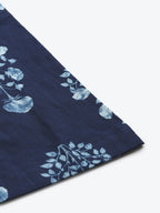 TAG 7 Women Navy Blue & White Printed Flared Palazzos